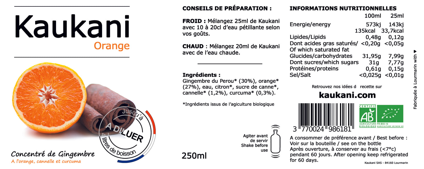 Kaukani Orange - 250ml