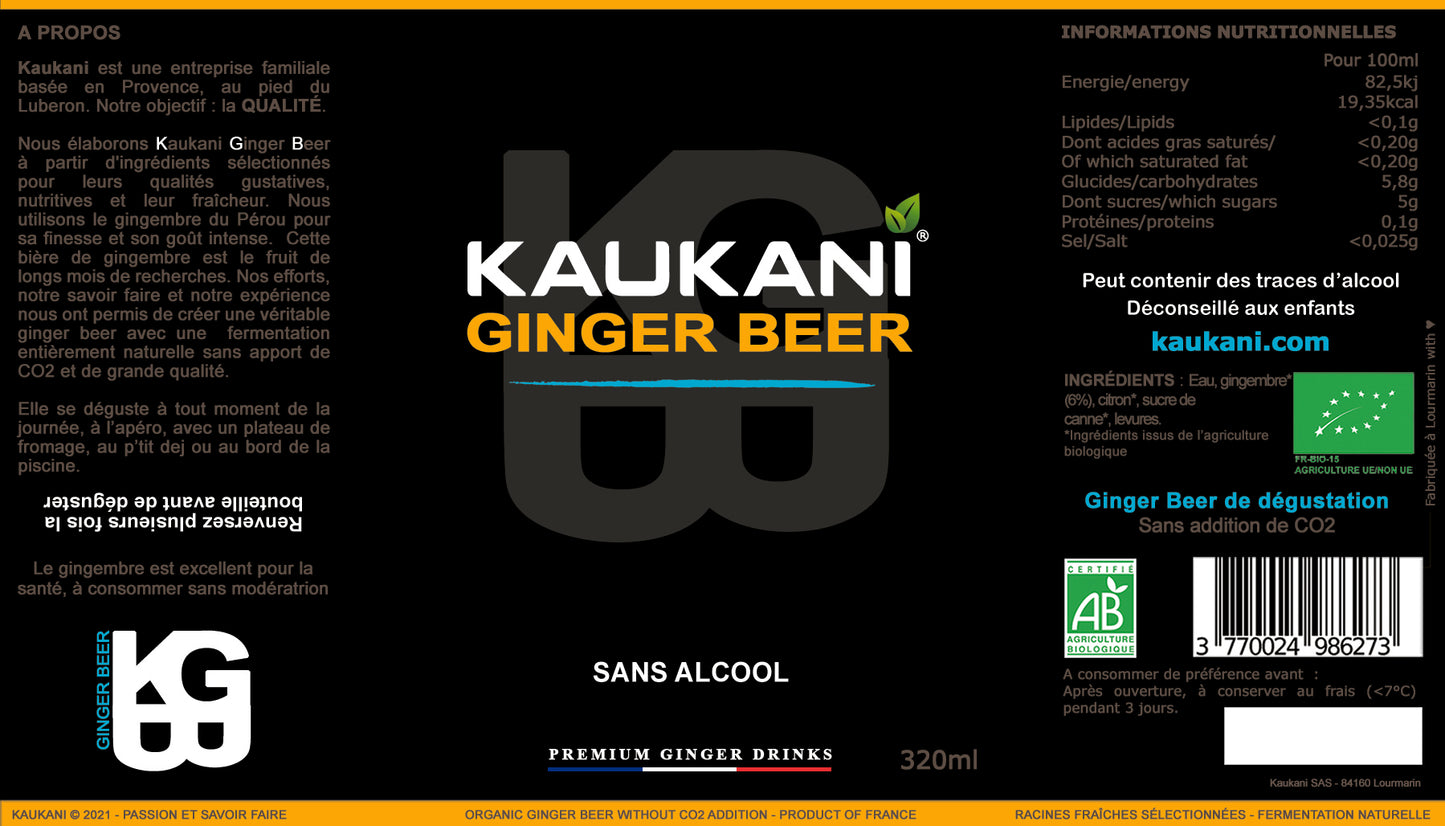 Kaukani Ginger Beer (12 x 32cl)
