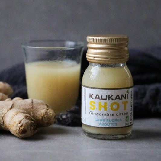 Kaukani Shot gingembre citron - 30ml - Pack de 15 shots (1,50€ le shot)