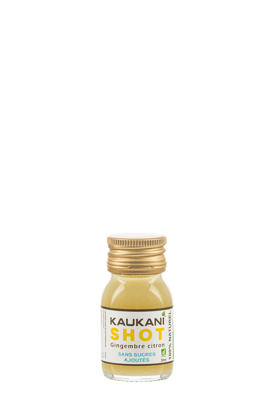 Kaukani Shot gingembre citron 30ml (Pack de 15)