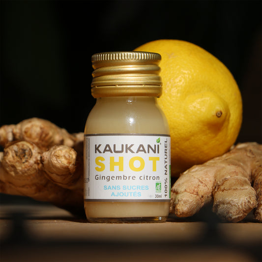 Kaukani Shot gingembre citron - 30ml - Pack de 15 shots (1,50€ le shot)