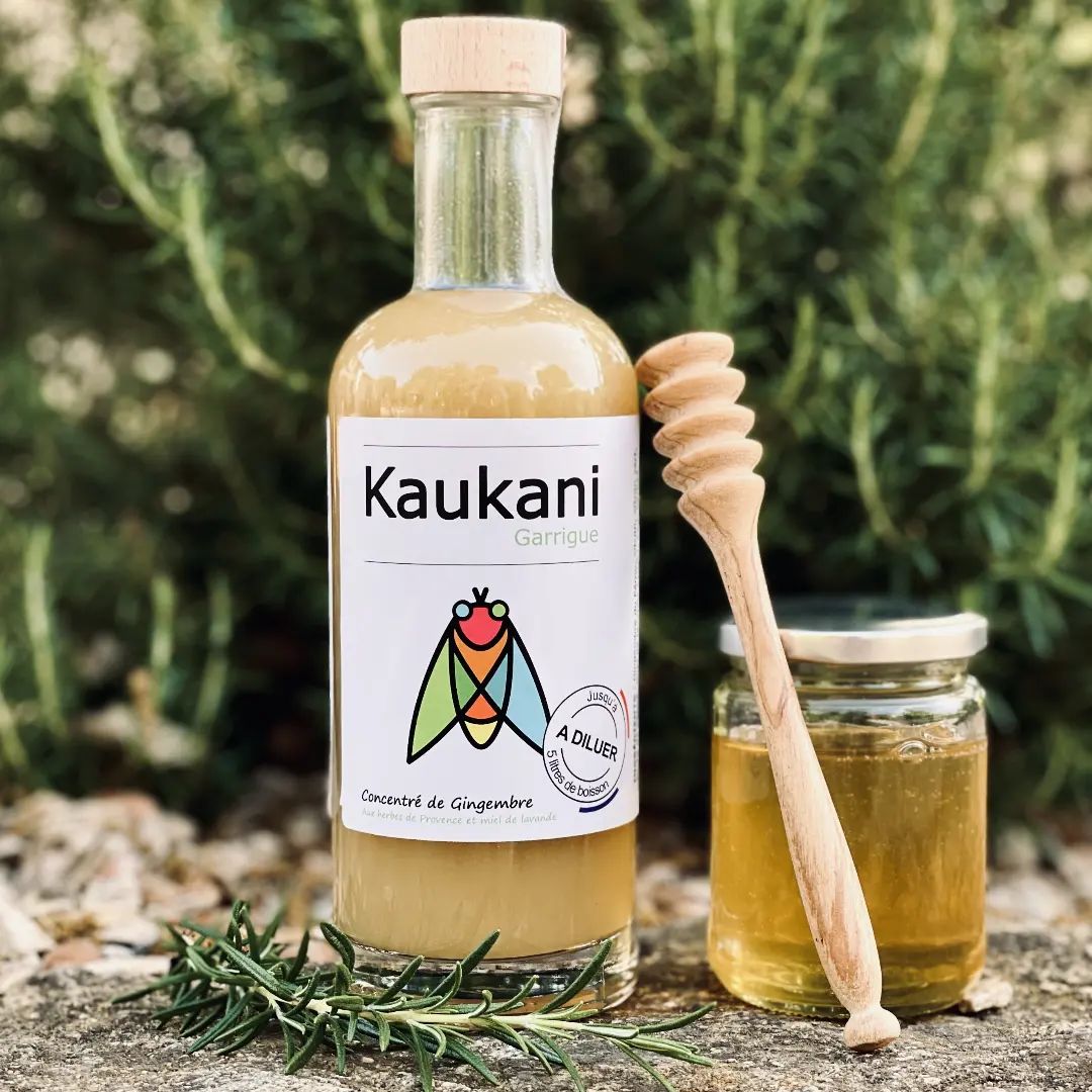 New : Kaukani Garrigue, un puissant concentré de gingembre, miel, herbes et  sucre de canne. 100% bio - Betjeman and Barton - Marchands de Thés en Suisse